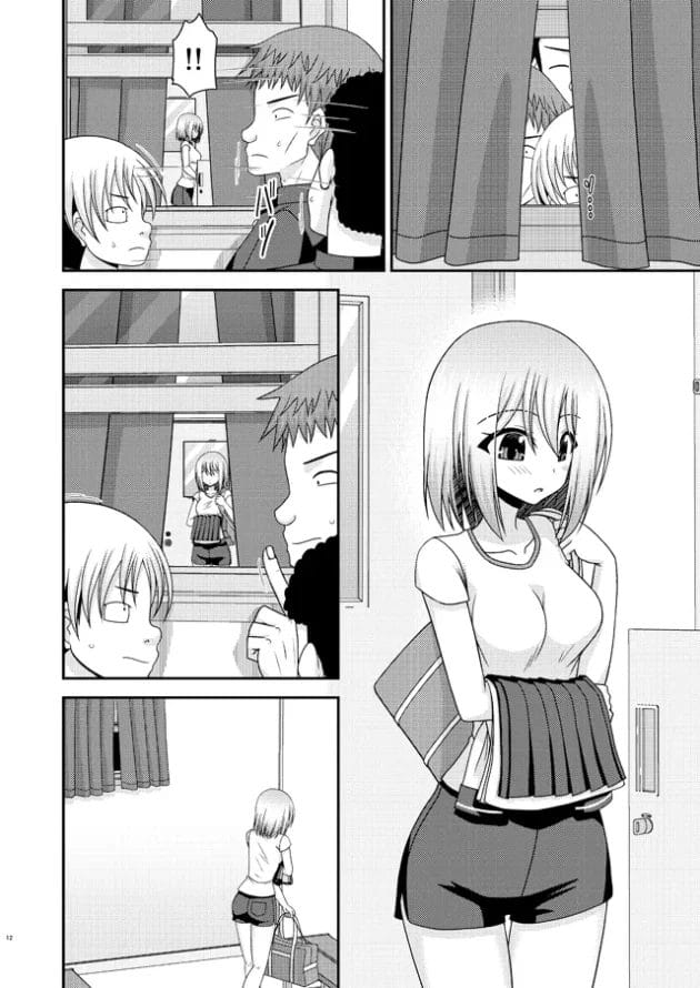 男子達に覗かれてるコトに気づいても脱ぎだして生乳まで見せちゃうJKw【無料 エロ漫画】-9